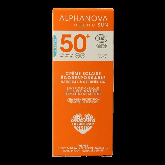 Sunscreen face SPF50+ bio 50 Gram
