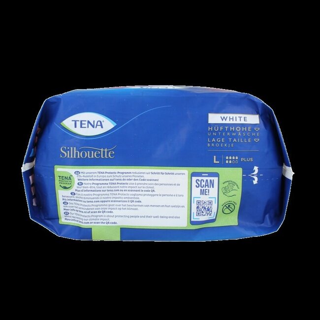Tena Silhouette Plus Low Waist Blanc L 10 Pièces