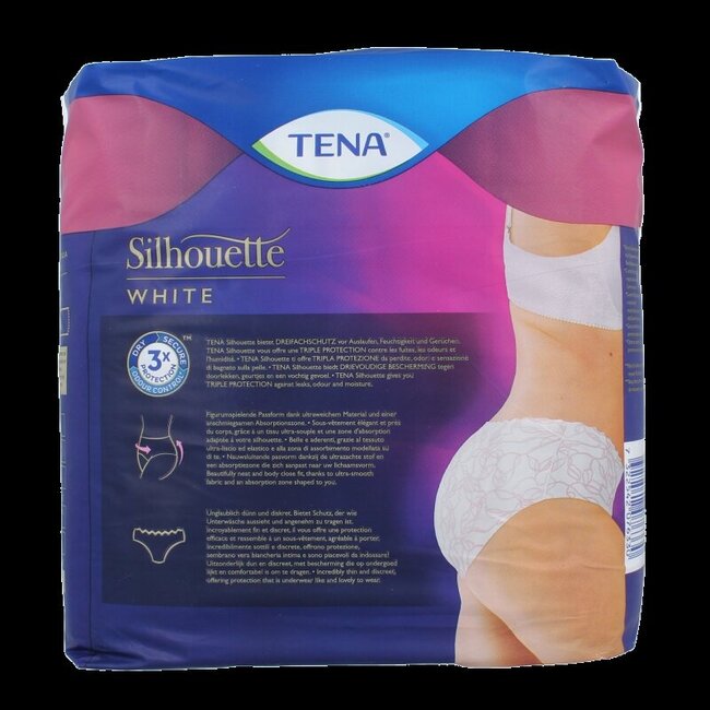 Tena Silhouette Plus Low Waist Blanc L 10 Pièces