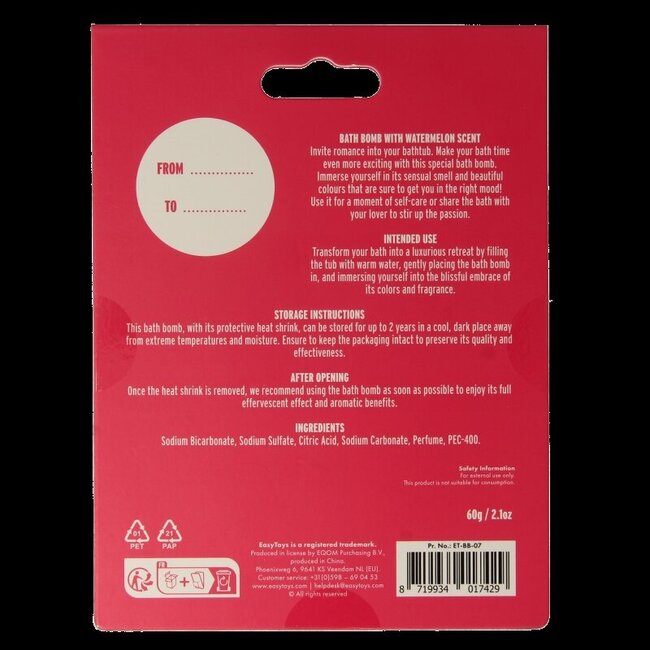 Boule de bain EasyToys Talk Dirty 1 pièce