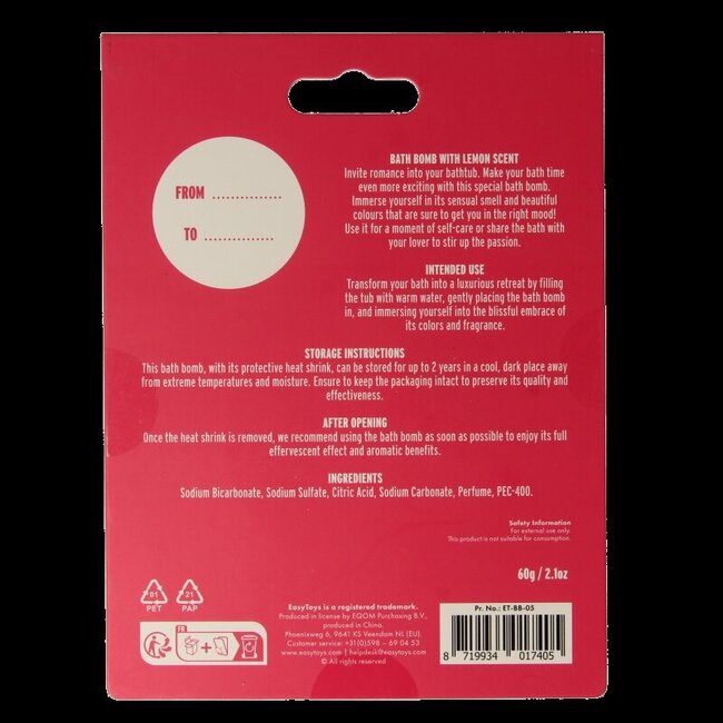 EasyToys Badbruisbal spank me 1 Stuks