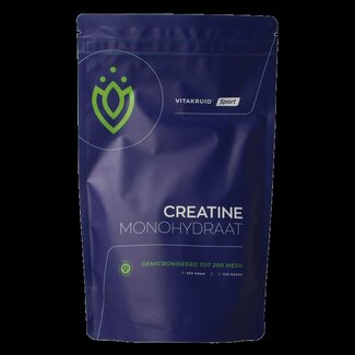 Vitakruid Vitakruid Creatine Monohydraat gemicroniseerd tot 200 mesh 450 Gram