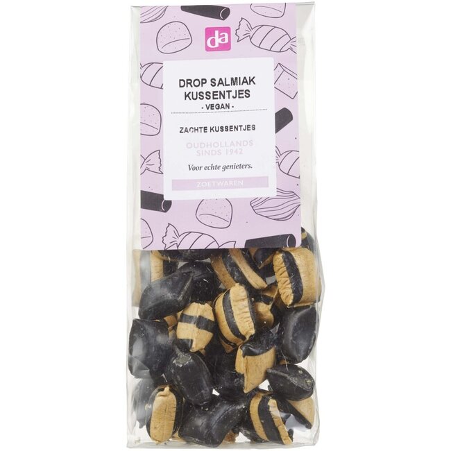DA Zoetwaren salmiak kussentje 180 Gram