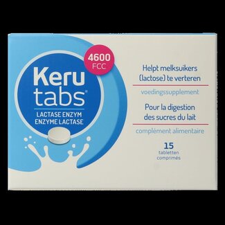Kerutabs Kerutabs Lactase enzym 4600 FCC 15 Tabletten