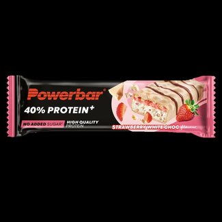 Powerbar Powerbar Protein+ barre croustillante fraise & chocolat blanc 40 grammes