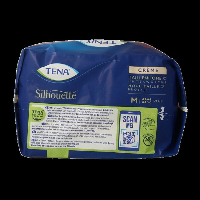 Tena Silhouette Plus Taille Haute Crème Medium 9 Pièces