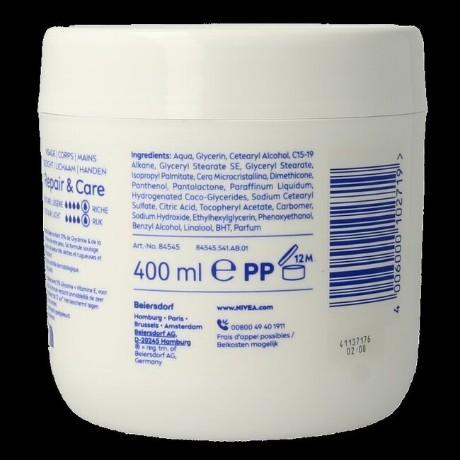 Nivea Crème corps repair & care intense 400 ml