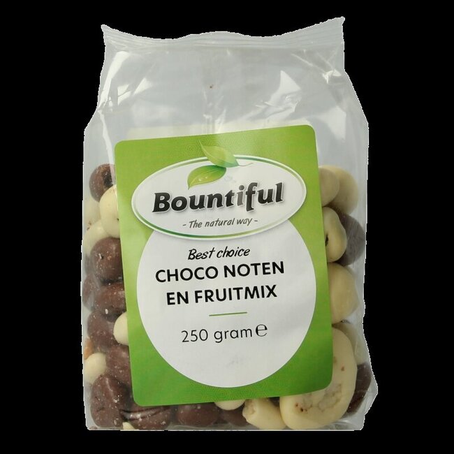 Bountiful Choco noten fruitmix 250 Gram
