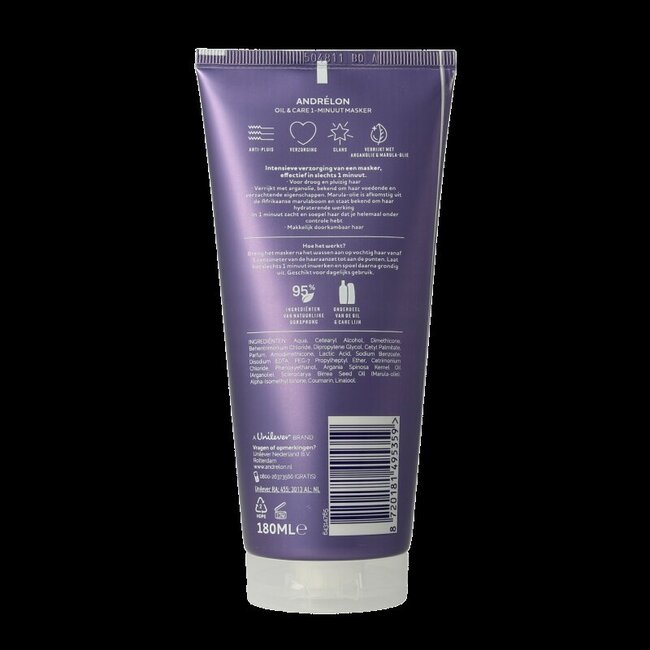 Andrelon Masker 1 minuut wow oil & care 180 Milliliter