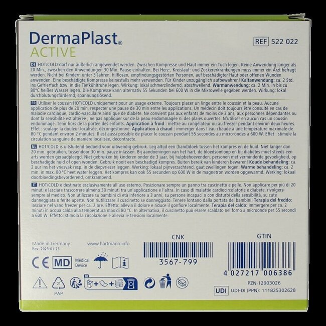 Dermaplast Active hot & cold gelkompres small 1 Stuks