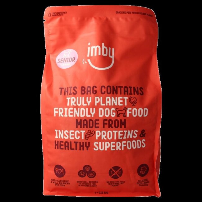 Hondenbrokken insecteneiwitten hond senior 8+ 1500 Gram