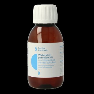 Service Apotheek Waterstofperoxide mondspoeling 3% zonder alcohol 120 Milliliter