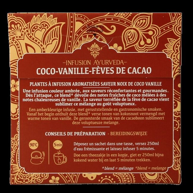 Twinings Ayurveda kokos vanille cacaoboon 20 Stuks