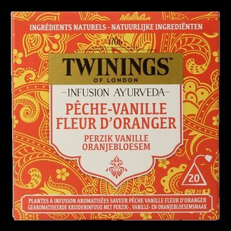 Twinings Twinings Ayurveda vanille pêche fleur d'oranger 20 sachets