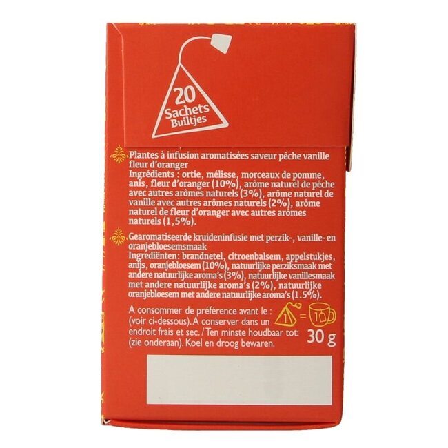Twinings Ayurveda vanille pêche fleur d'oranger 20 sachets