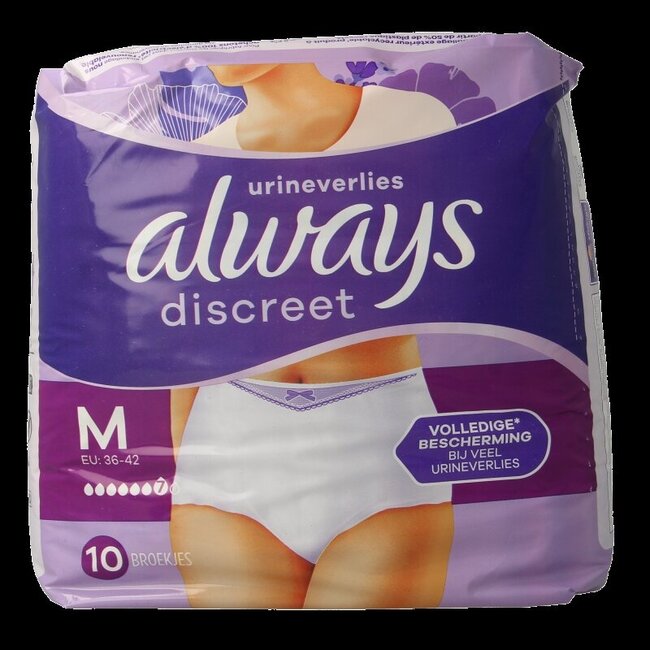Discreet broekje plus maat M 10 Stuks