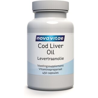 Nova Vitae Nova Vitae Levertraanolie capsules 450 Capsules