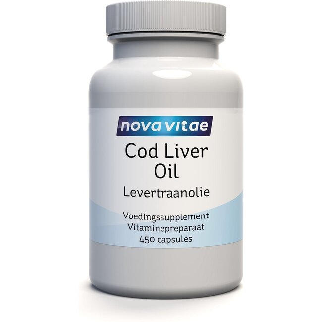 Nova Vitae Levertraanolie capsules 450 Capsules
