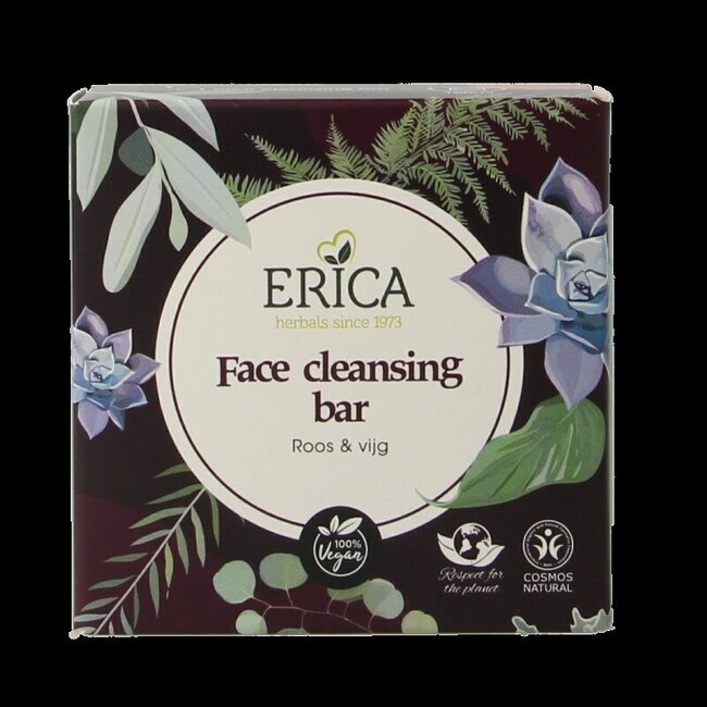 Face cleansing bar roos & vijg 50 Gram