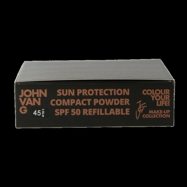 John van G Poudre compacte protection solaire SPF50 recharge 45 1 pièce