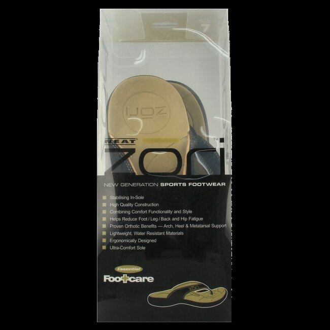 Teenslippers zwart maat 7  1 Paar