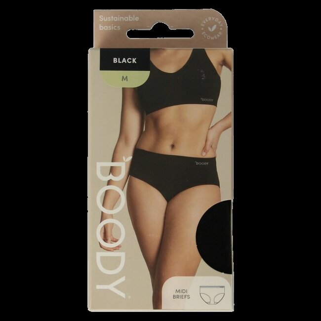 Boody Midi heupslip zwart M 1 Stuks