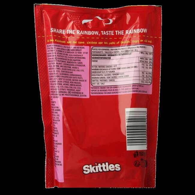Skittles Fruits stazak 152 Gram