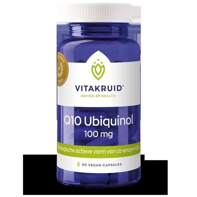 Co-enzym Q10 Ubiquinol actieve vorm Kaneka 100 mg 90 Vegetarische capsules