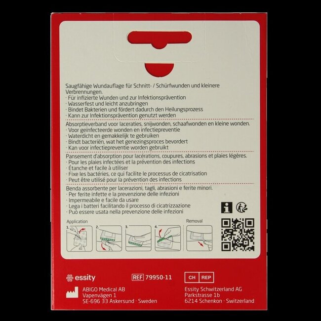 Leukoplast Hechtpleister leukomed sorbact 8 x 10cm 3 Stuks