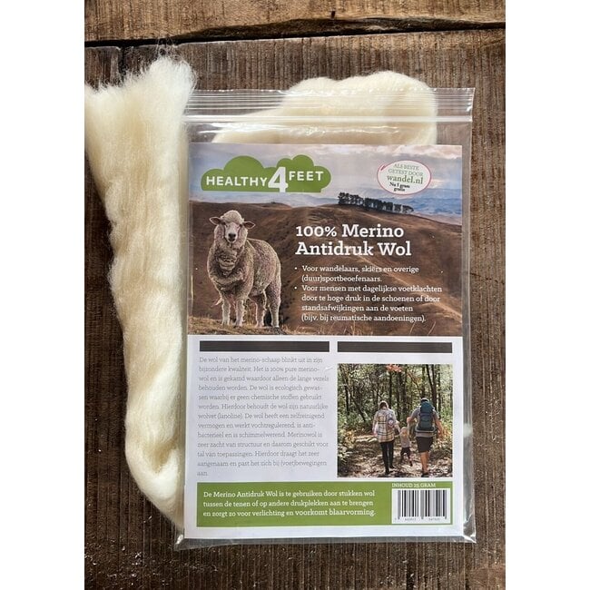 Wandel 100% Merino antidruk wol 25 + 5 gram 30 Gram