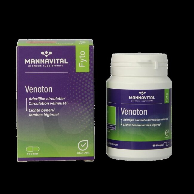 Mannavital Venoton 60 Vegetarische capsules