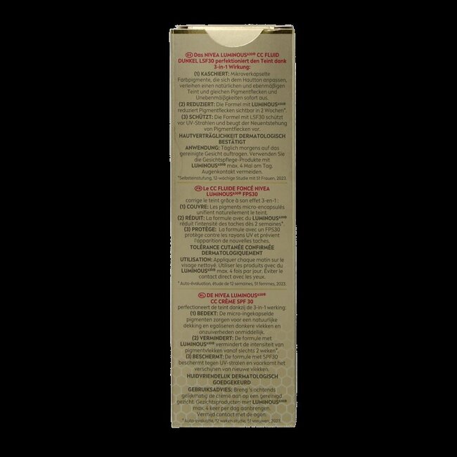 Nivea Cellular luminous 630 fluid dark SPF30 40 Milliliter
