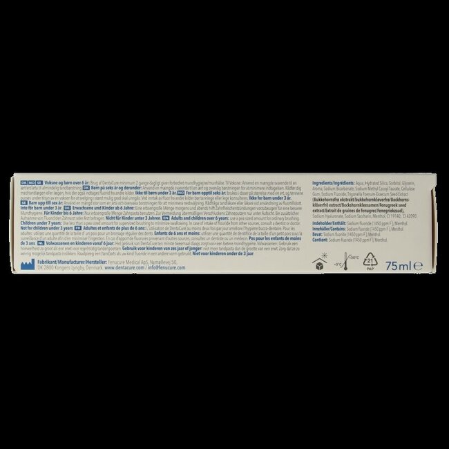 Dentacure Tandpasta whitening 75 Milliliter