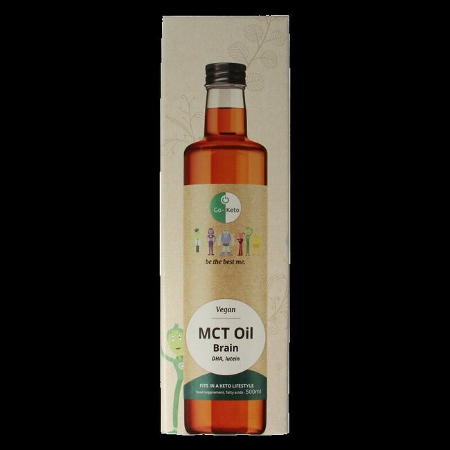 Go-Keto MCT olie brain DHA lutein 500 Milliliter