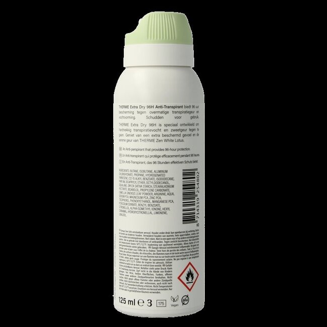 Therme Déodorant spray anti-transpirant extra dry 125 ml