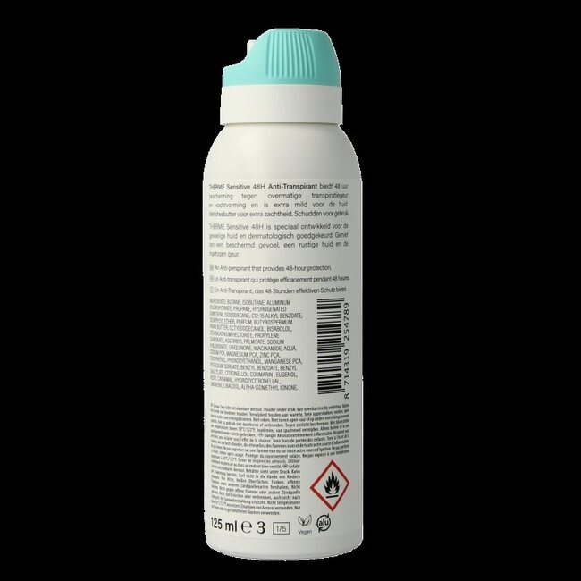 Therme Déodorant spray anti-transpirant sensitive 125 ml