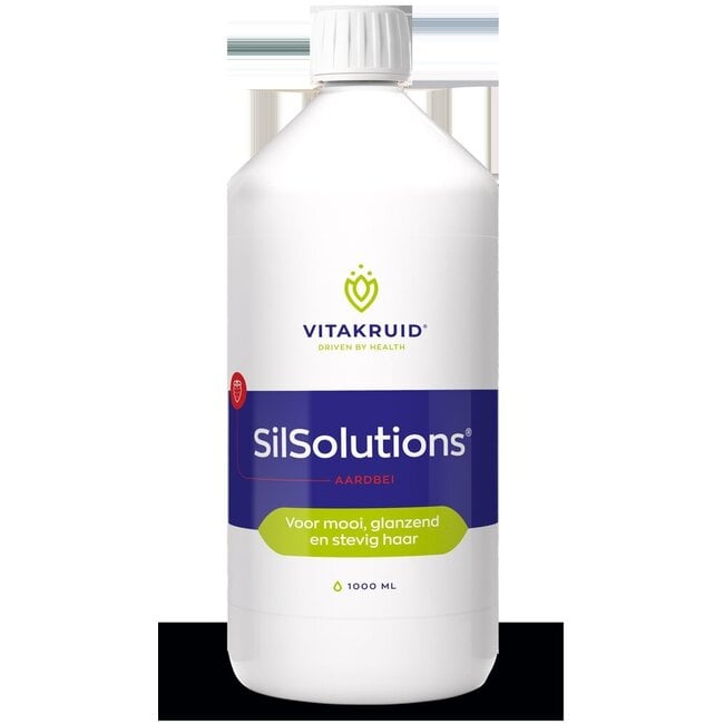 Vitakruid SilSolutions aardbei 1000 1000 Milliliter