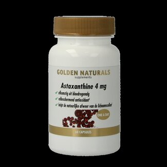 Golden Naturals Golden Naturals Astaxanthine 4 mg 60 Capsules