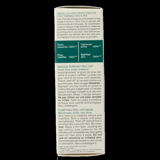 Uriage Hyseac peel off masker 50 Milliliter