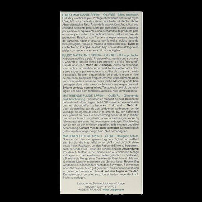 Uriage Hyseac fluide SPF50+ 50 Milliliter