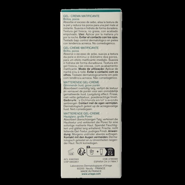 Uriage Hyséac Mat 40 ml