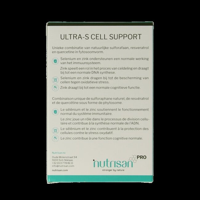 Nutrisanpro Ultra-s soutien cellulaire 30 Capsules