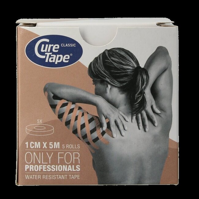 Cure Tape Sports beige 5 m x 1 cm - 5 pièces