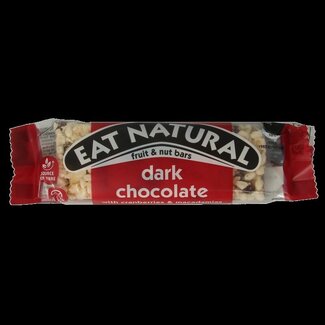 Eat Natural Eat Natural Pure chocolade met cranberries & macadamia 40 Gram