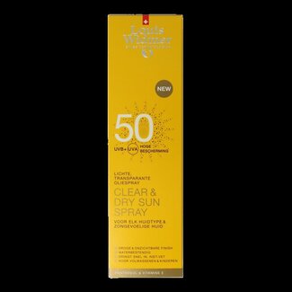 Louis Widmer Clear & dry sun spray 50 licht geparfumeerd 200 Milliliter