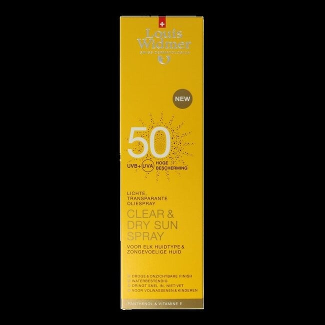 Clear & dry sun spray 50 licht geparfumeerd 200 Milliliter