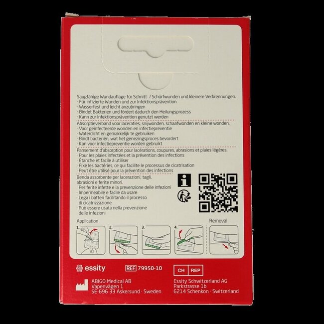 Leukomed Sorbact infection control 5 x 7.2cm 3 Stuks