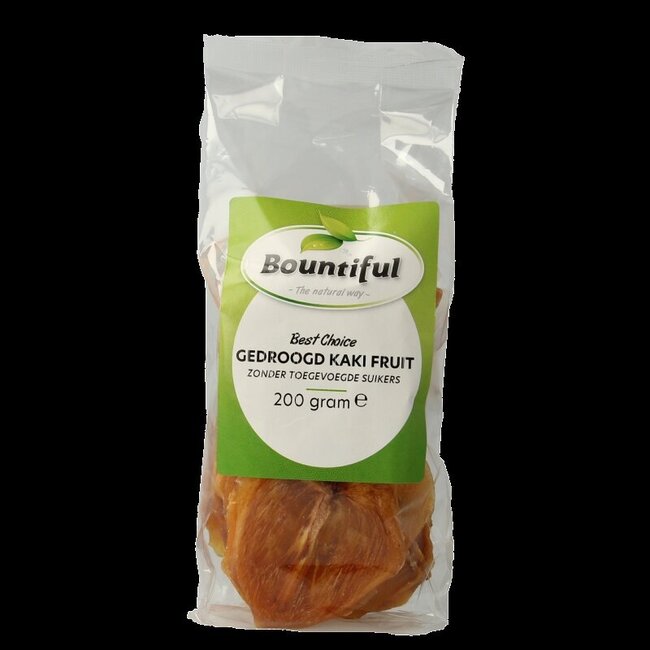 Bountiful Kaki fruit gedroogd zonder suiker 200 Gram