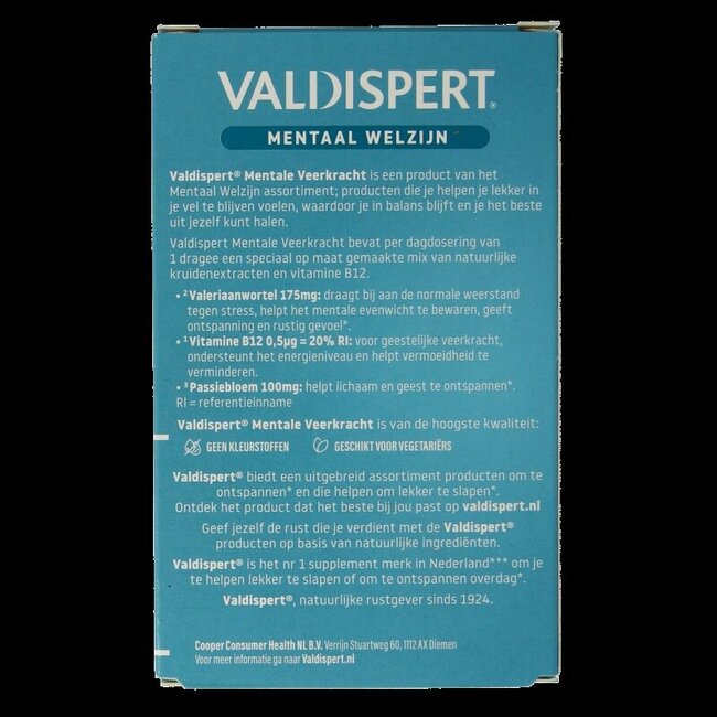 Valdispert Mentale veerkracht 30 Tabletten
