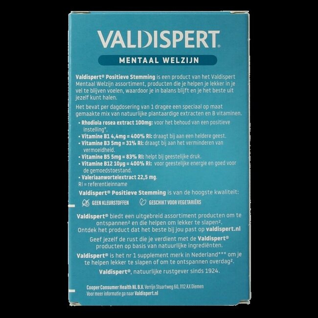 Valdispert Humeur Positive 30 Dragées